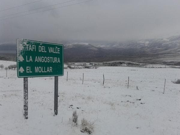 Crece la chance de nieve en Tafí del Valle